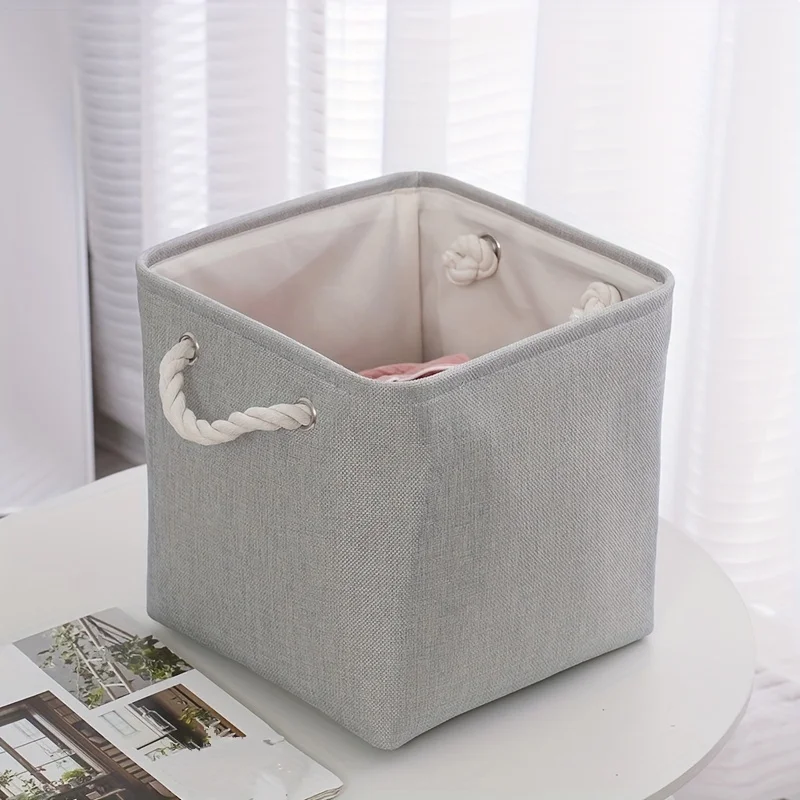 Portable fabric clothing storage box toy storage dust-proof clothing organization storage box finishing box