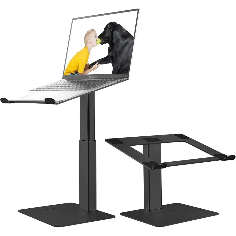 

Ergonomic Laptop Stand Adjustable Height from 7-15, Sitting and Standing Riser for 10-17 Notebook