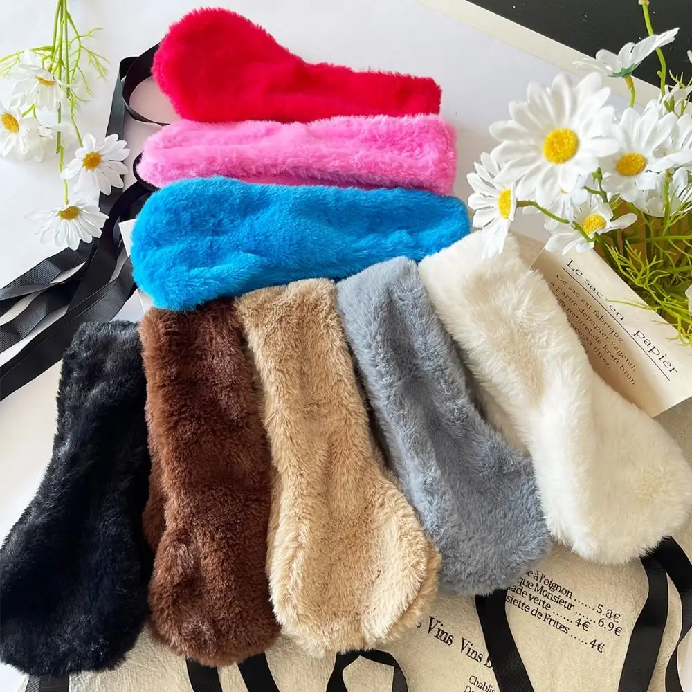 New Women Headbands Winter Solid Color Warm Scarf Coldproof Soft Ear Warmer Lady Headwear