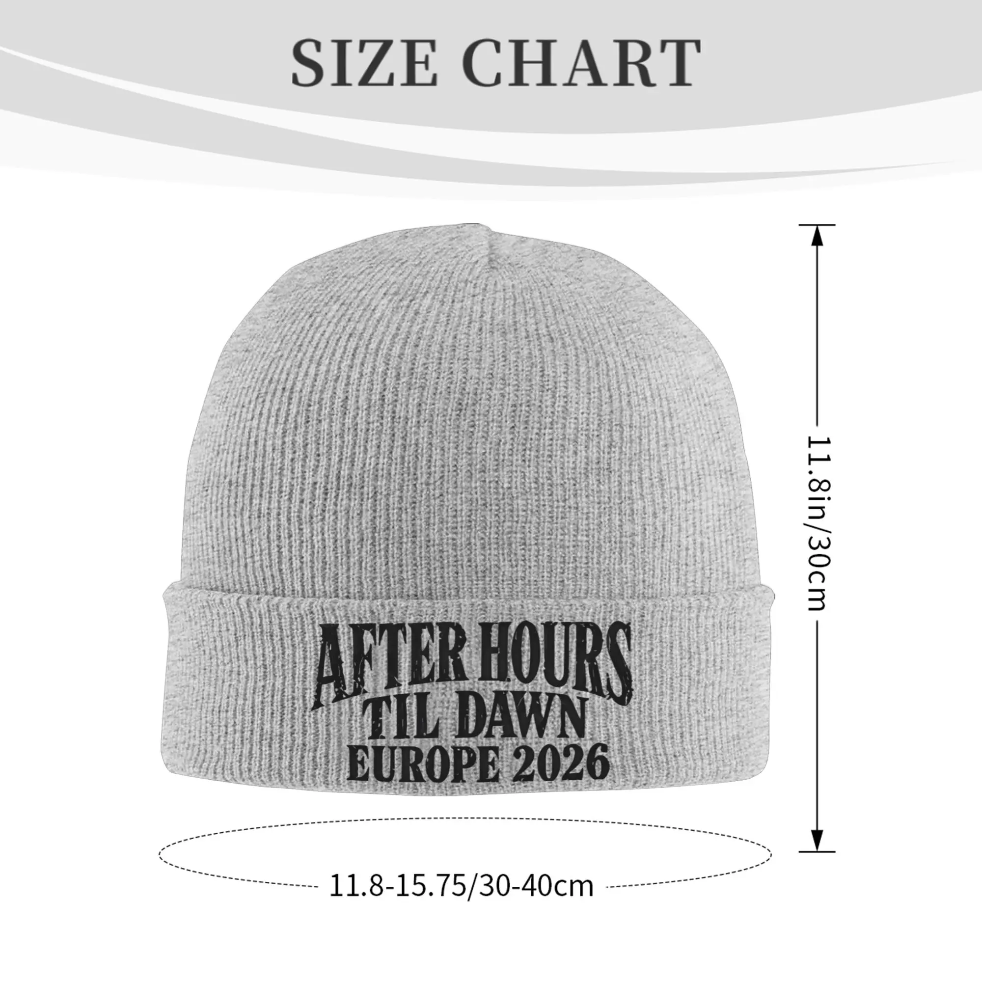 After Hours Til Dawn 2026 xo the weeknds Slouchy Beanie For Women Men  Warm Winter Knitted Skull Cap