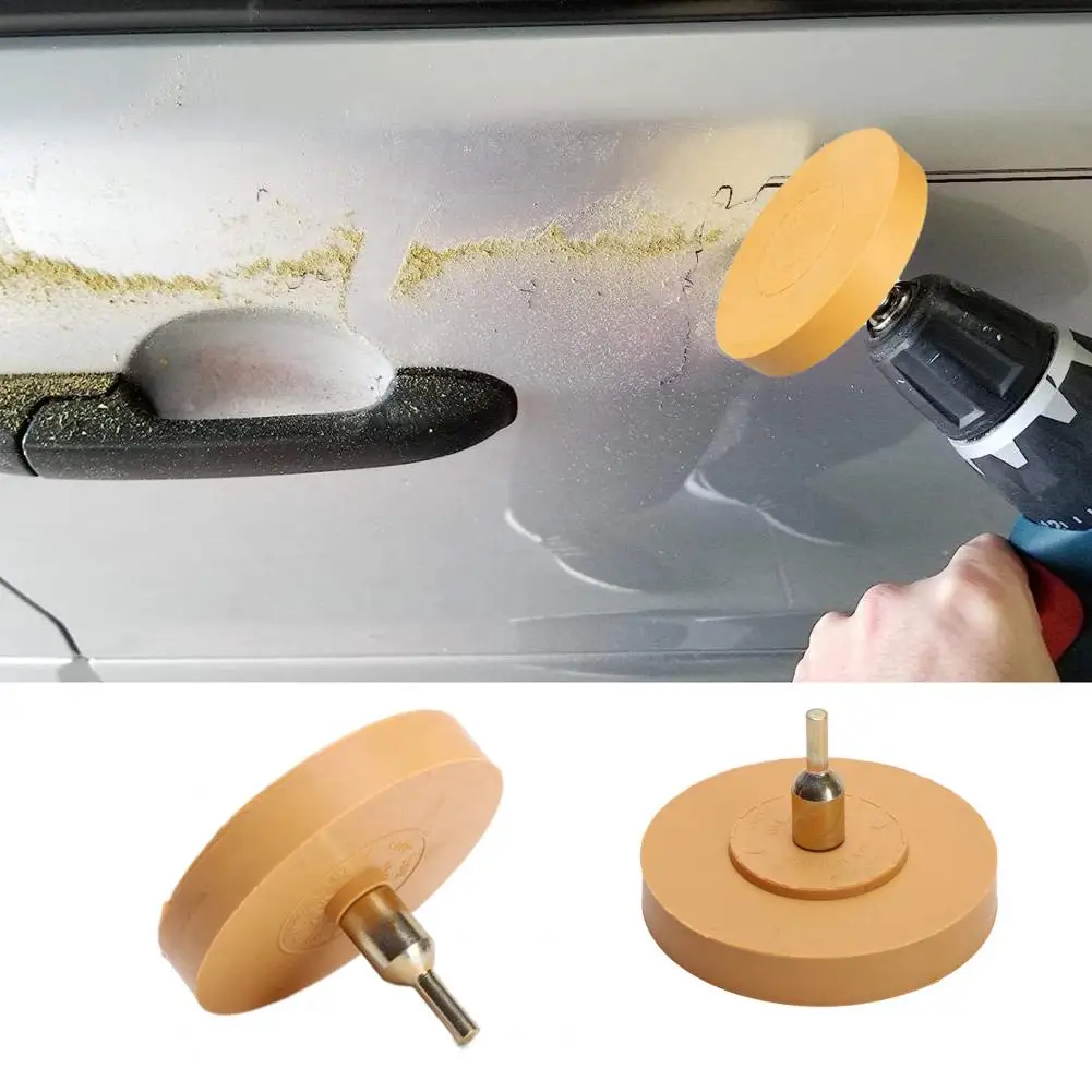 Rubber Eraser Wheel with Drill Adapter Labor-saving Vinyl Tapes Graphics Adhesive Remover Wheel Car Accessories