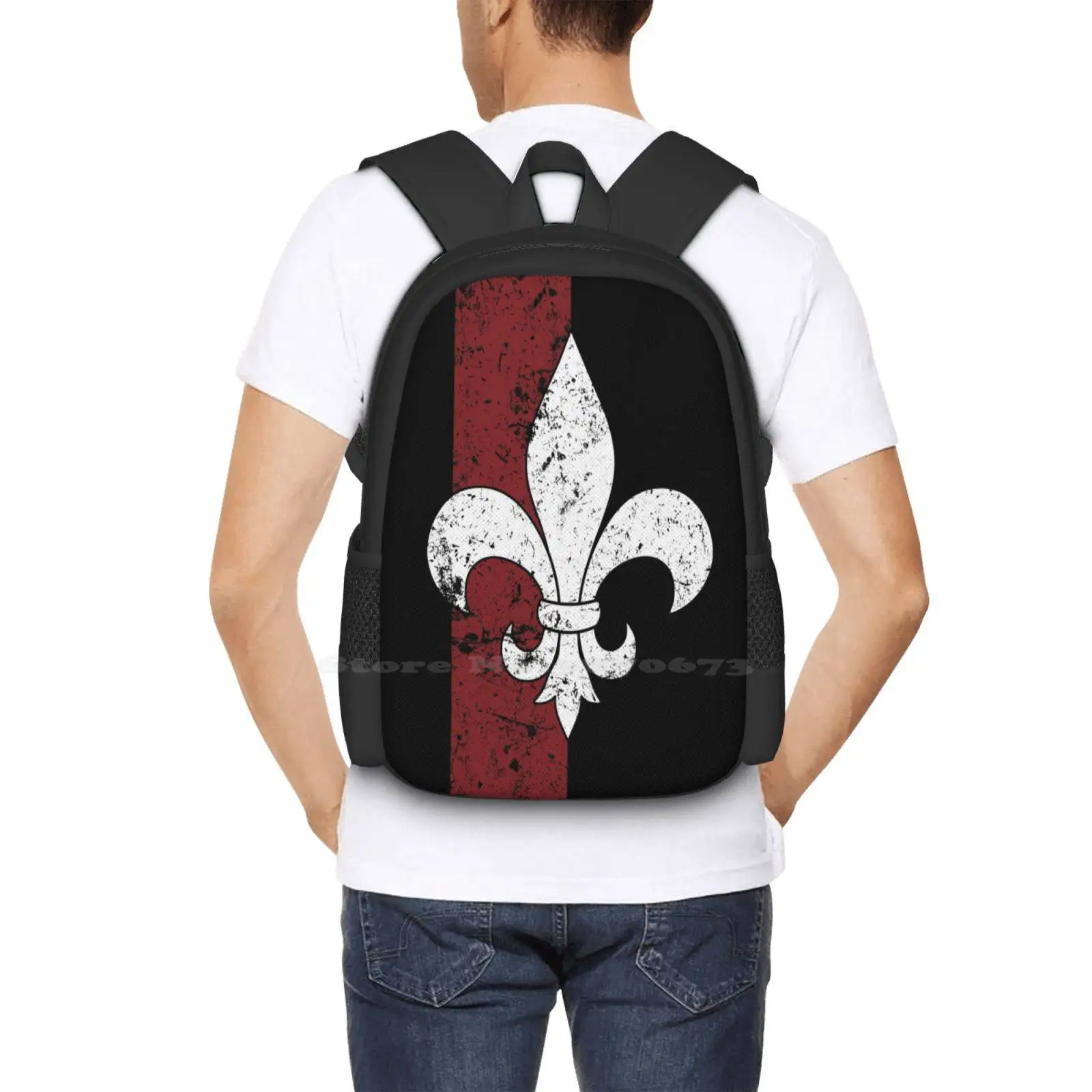 Bolsa escolar Fleur De Lis para adolescentes, Sacos de viagem laptop, Laptop, Guerra militar, Batalha de jogos, 400 000, 40000