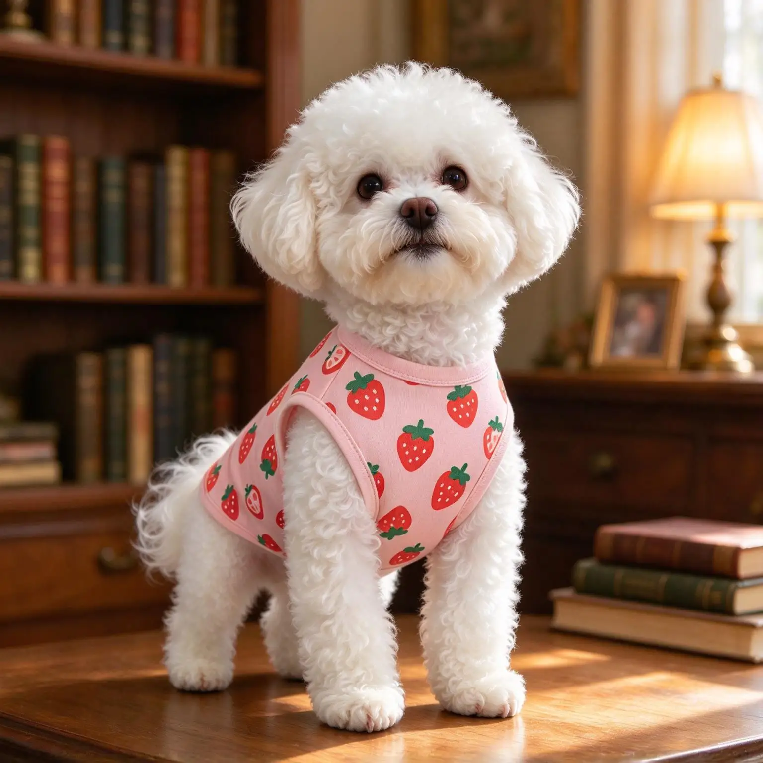 Pet Dog Cat Vest Pink Green Avocado Print Lightweight Sleeveless Shirt for Small Medium Pets Fresh Fruit Theme Daily Wear