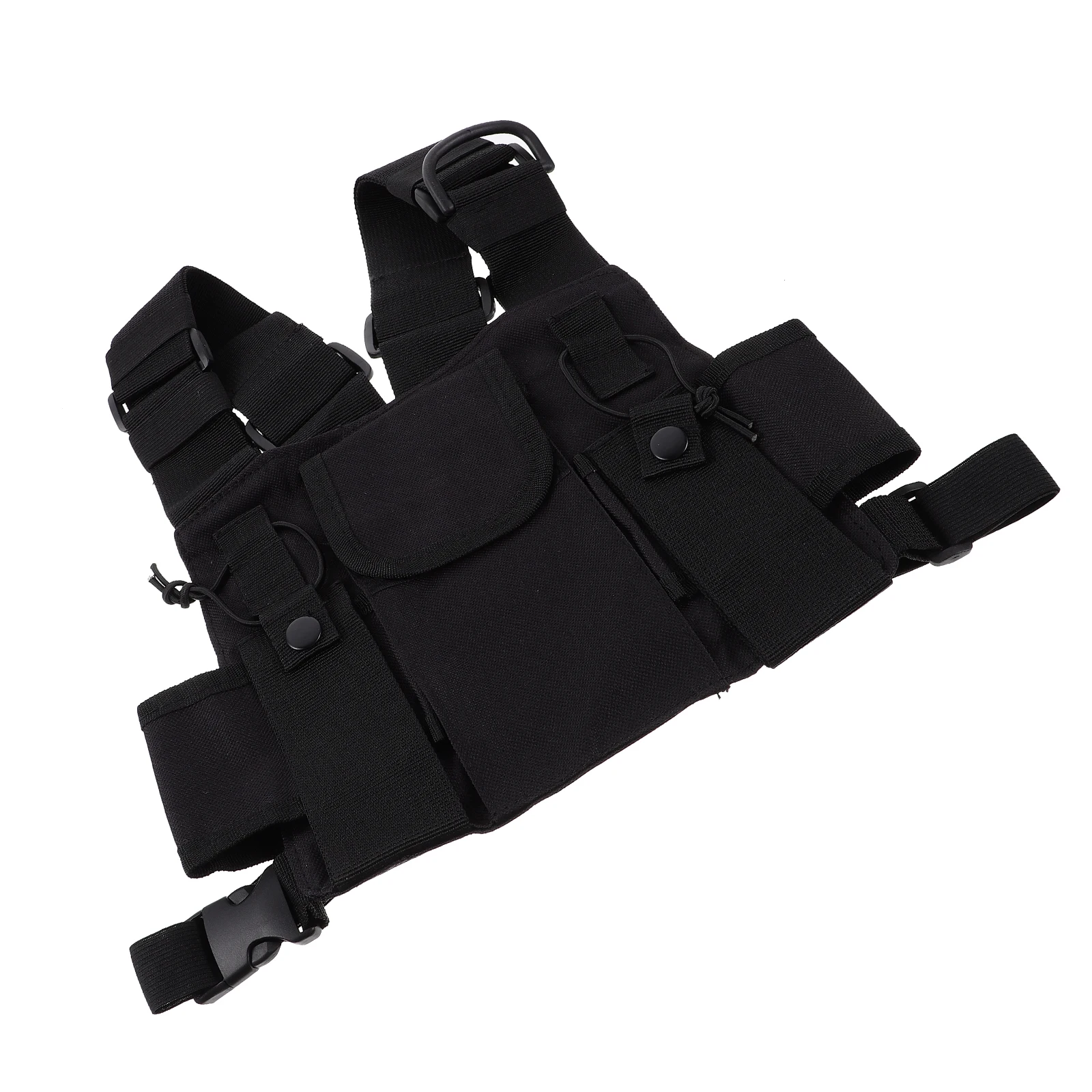

Chest Bag Nylon Water Resistant Adjustable Harness Outdoor Radio Pack For Hiking Radio Harness Cycling Camping