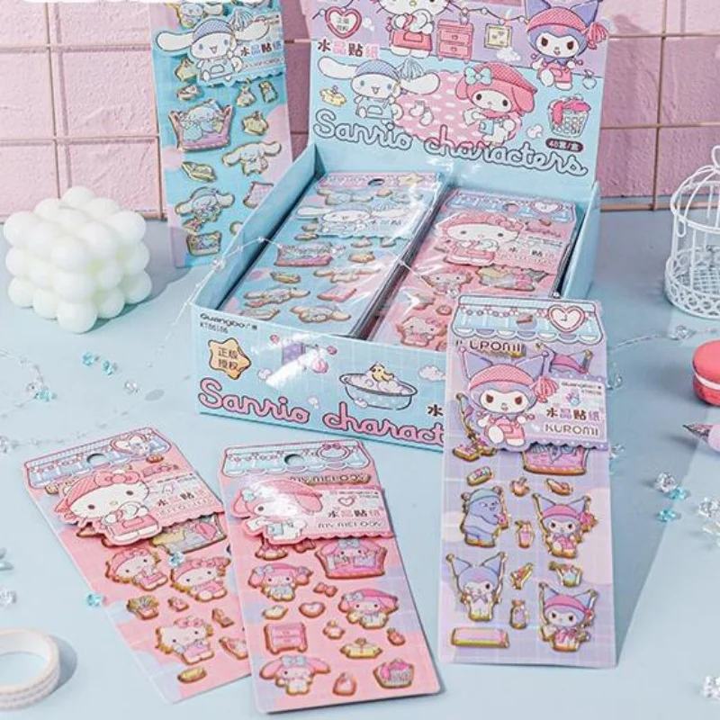

12PCS/ лот SANRIO KUROMI мелодия корицы Китти STICKERS CREATIVE SCRAPBOOKING DIY дневника декоративная стикер альбом STICK LABEL
