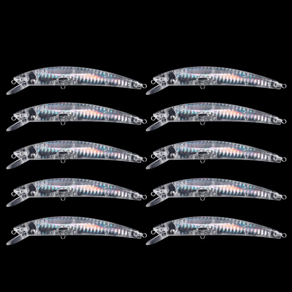 10pcs 12cm 12g Jointed blank nude baits crankbait Minnow bait Unpainted Lure Bodies DIY Fishing bait