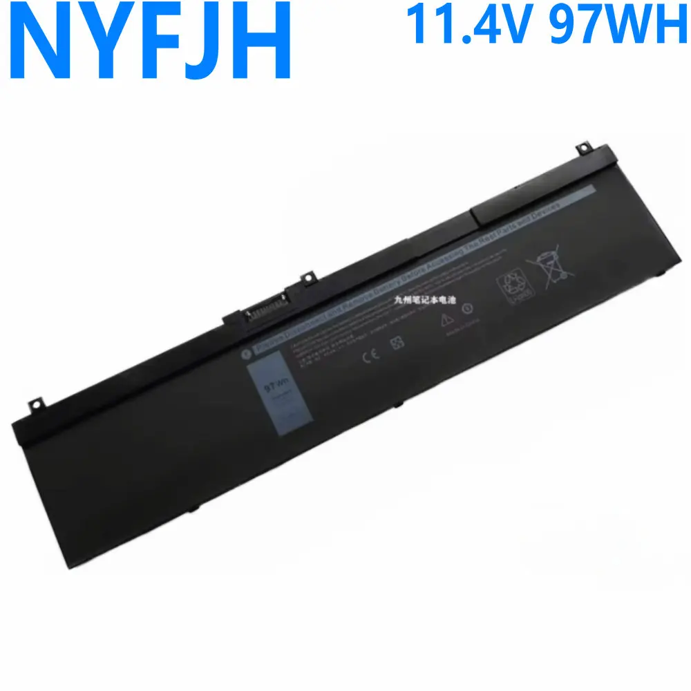

Новый аккумулятор для ноутбука NYFJH, 11,4 в, 97 Вт/ч, для DELL 7530 P74F 7730 0WMRC77I GW0K9 CJ18V DP9KT 7M0T6 451-BCGI