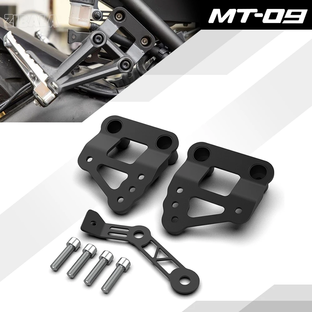 FOR YAMAHA MT09 MT-09 FZ09 FZ-09 XSR900 xsr900 2014 2015 2016 2017 2018 2019 2020 2021 Accessory Passenger footrests relocation