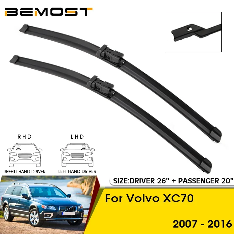 

Car Wiper Blades For Volvo XC70 2007-2016 Windshield Windscreen Front Window Blades 26"+20" Car Accessories