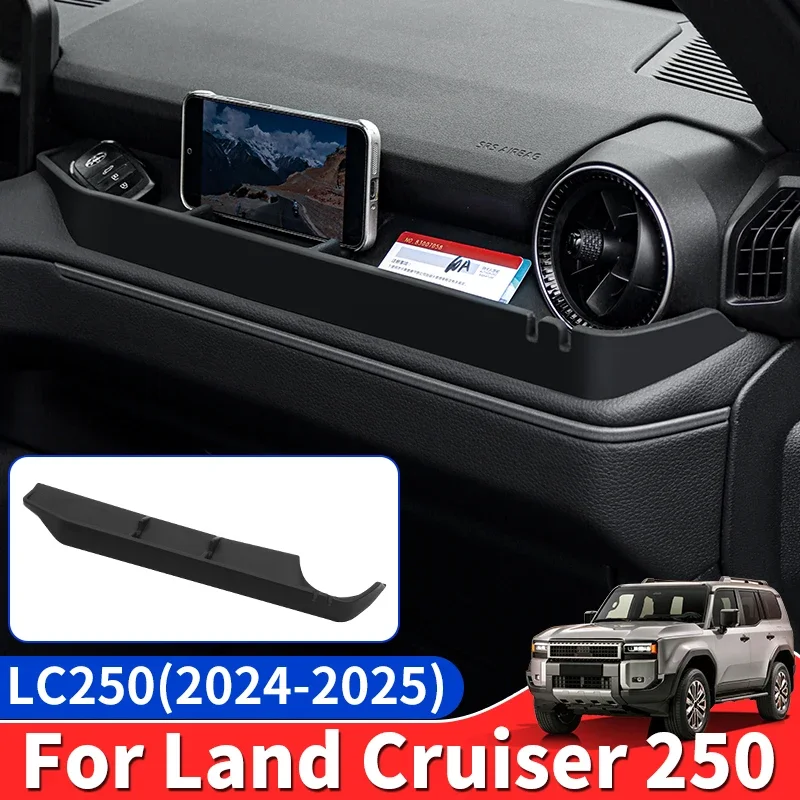 

For Toyota Land Cruiser Prado 2024-2025 LC250 1st Edition 1958 J250 Silicone Storage Box & Dashboard Organizer Mat, Car Interior