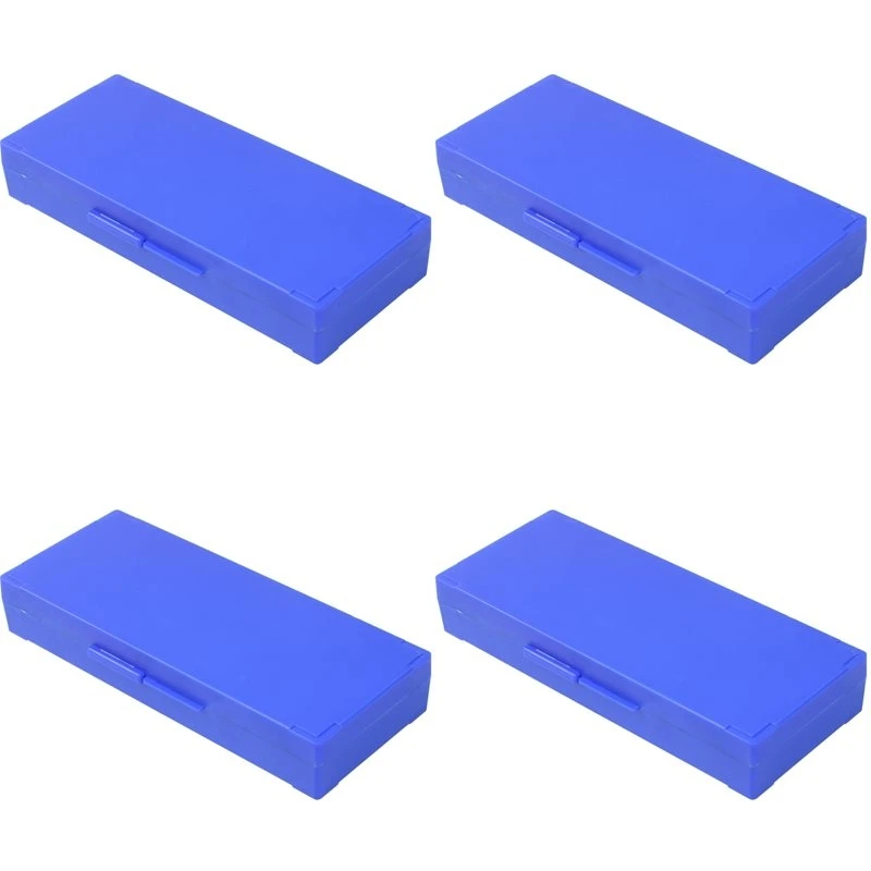 ABXD 4X Kunststoff-Mikroskop-Objektträgerbox für 50 Objektträger, Blau