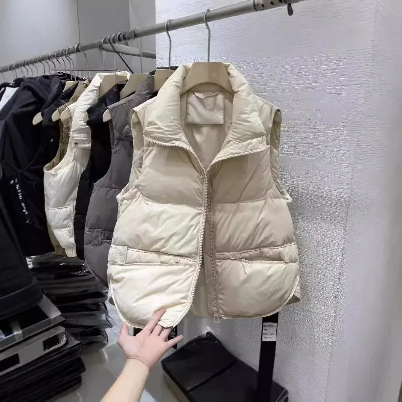 

Short Vest Jackets Women New 2025 Spring Autumn Loose Sleeveless Coat Warm Tank Waistcoat Outerwear Sleeveless Tops Female
