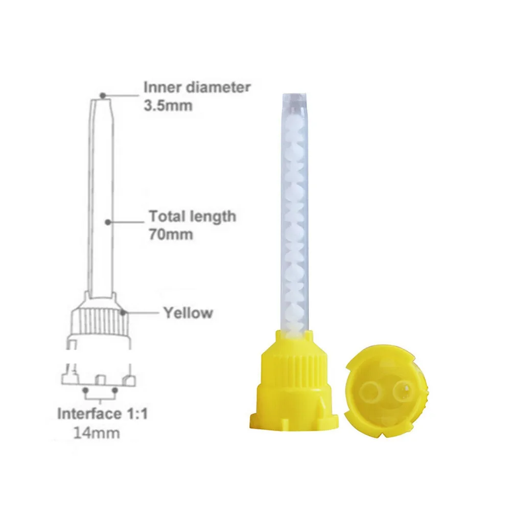 Embouts dentaires en caoutchouc de silicone, tête de poulet, matériaux dentistes, odoren caoutchouc de silicone, tubes de connexion Assad, 50 pièces