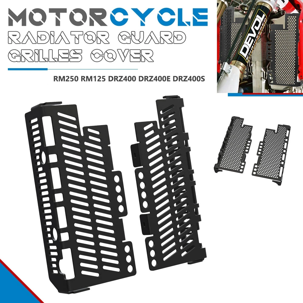 

Motorcycle Radiator Guard Grilles Cover Aluminium Protection DRZ400E/S/SM For Suzuki RM250 RM125 DRZ400 DRZ400E DRZ400S DRZ400SM