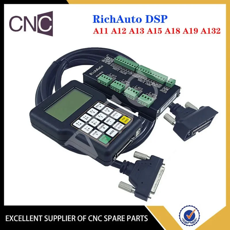 

RichAuto DSP handheld controller A11 A12 A13 A15 A18 A19 A132 engraving, milling, turning and grinding 3/4 axis motion system