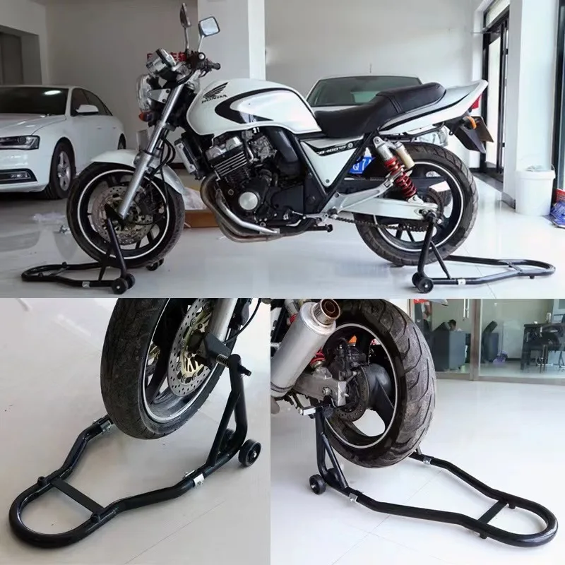 Motocicleta dianteira e traseira roda suporte Stand, Auto Aheel quadro, pneu reparação ferramenta, conjunto completo