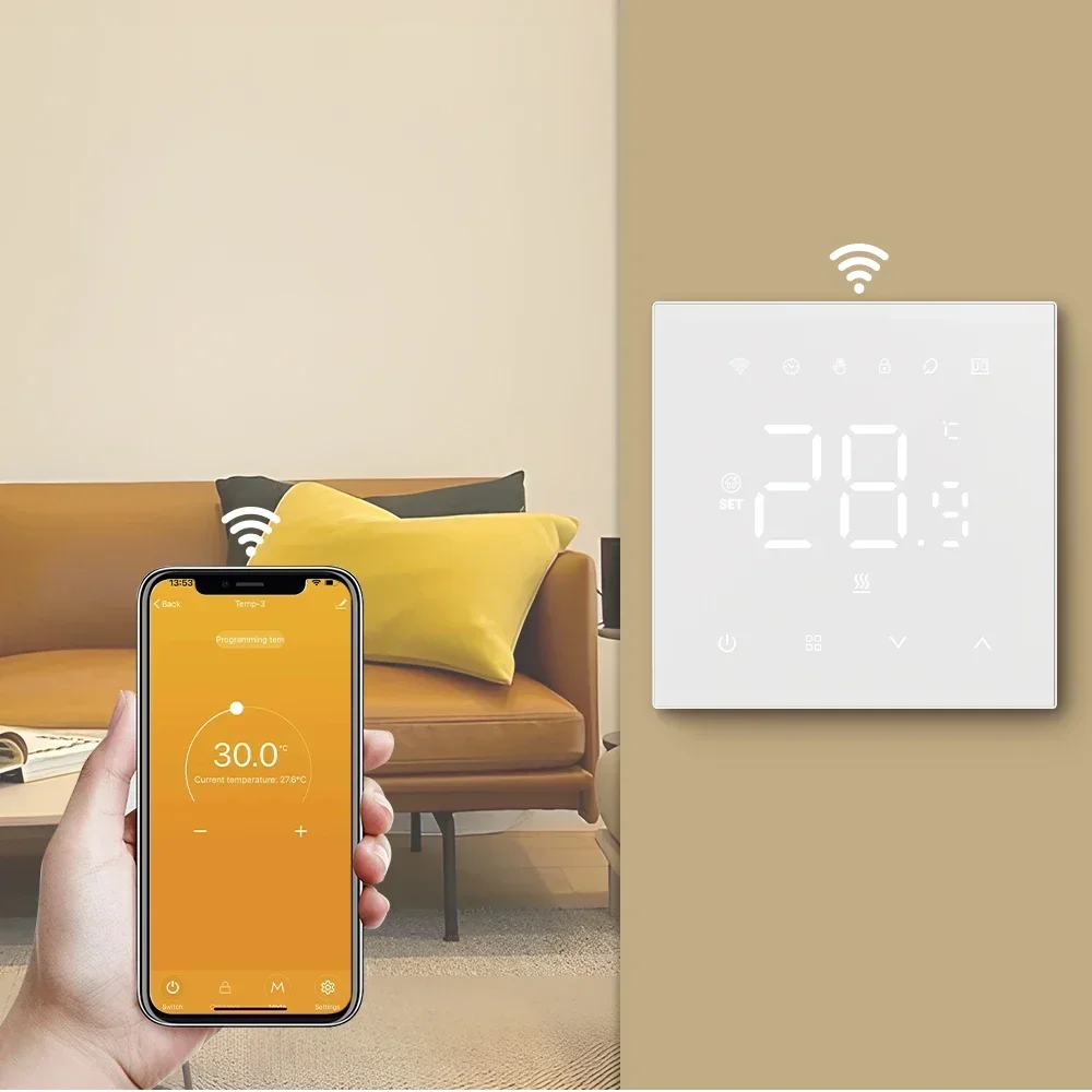 WIFI Thermostat Tuya Smart Home Electric Heating Warm UnderFloor Gas Boiler Digital LED Temperatur Controller Alice Alexa