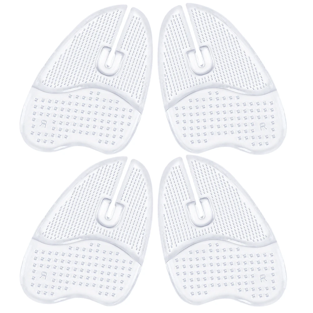 

2pcs Gel Metatarsal Cushions Non-Slip Forefoot Pads for Women Slipper Sandals Transparent Comfortable Adhesive Foot of Foot