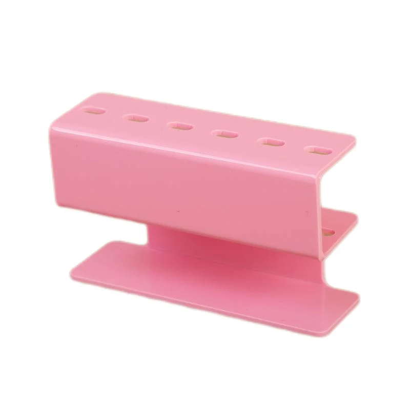 Soporte de almacenamiento para pinzas de pestañas acrílicas, juego de 6 herramientas de maquillaje duraderas con práctica estante para extensiones de pestañas