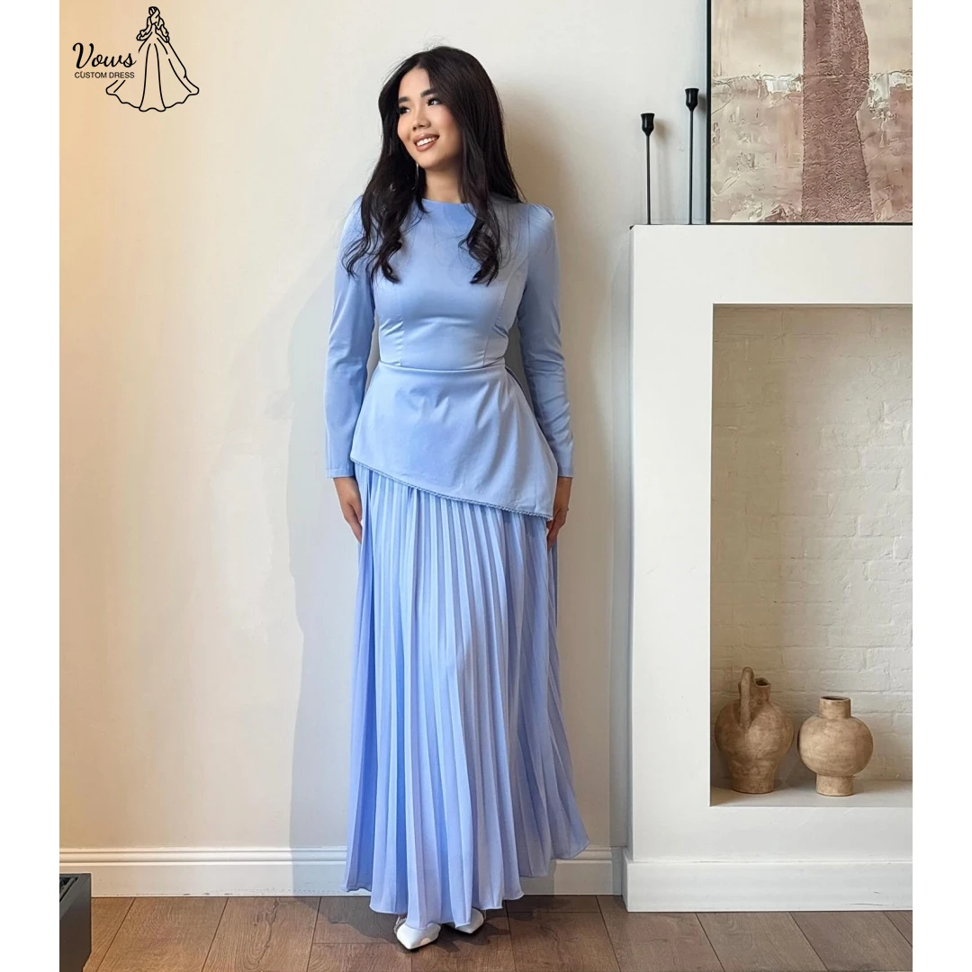 

Vows Asymmetrical Crew Neck Party Dress for Wedding Guest Dresses Woman Luxurious Evening Dresses 2025 Luxury Custom Made Line A