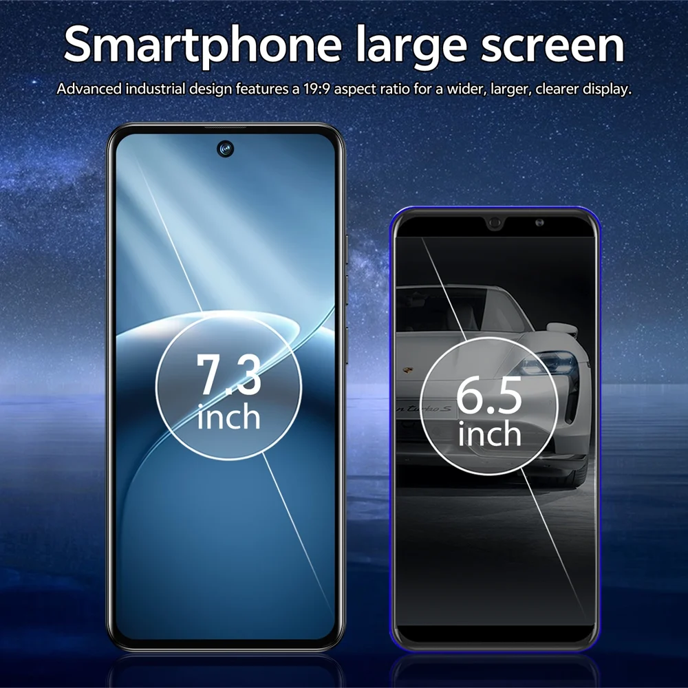 K-Touch Mobile Phones C26 Ultra Smartphone Android 5G 7.3 HD Cell Phone 22GB 2TB 7800mAh Octa Core Unlock Dual SIM 16+48MP Camera Global Version Cellphones