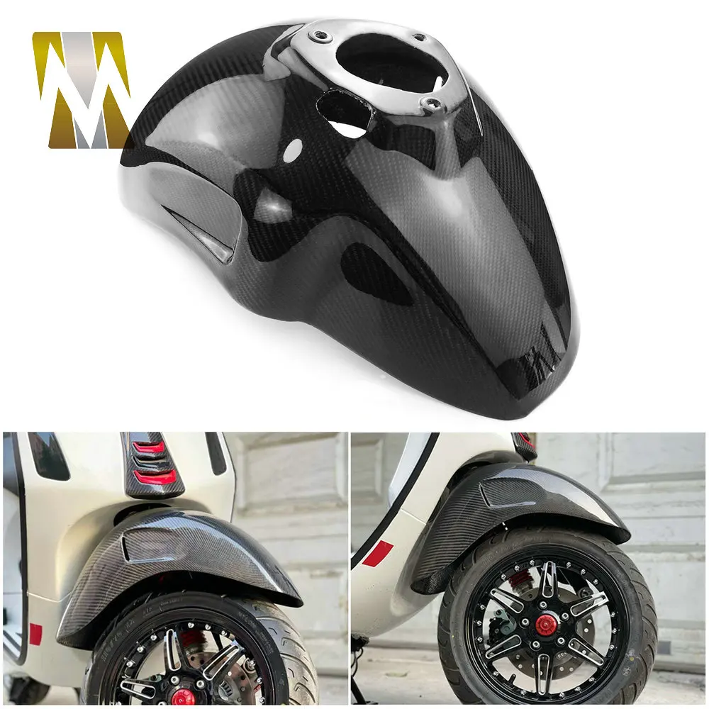 Motorcycle Front Wheel Fender Carbon Fiber Mudguard Shell Fairing Protection For Sprint Primavera 150 Sprint 150 2013-2020 2021