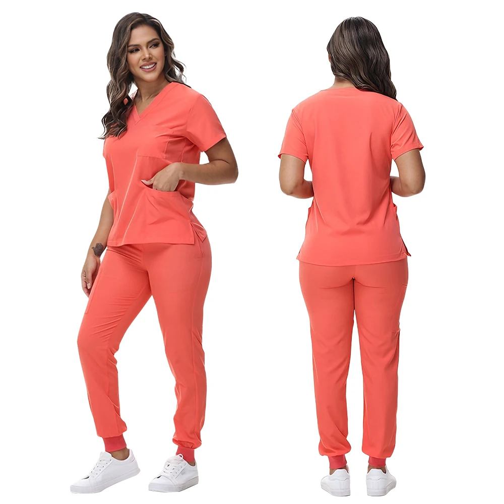 Medical Scrubs Uniform Multi-colour Operating Theatre Doctor Nurse Work Uniform Scrubs Women Beauty SPA Uniform