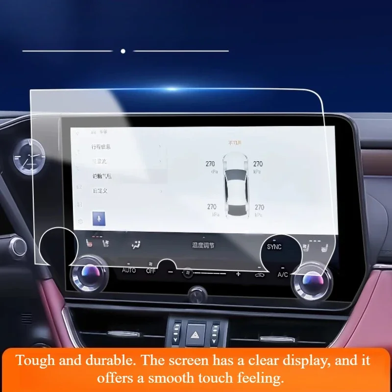 For Lexus ES200/ES300h 2022-2024 Screen Tempered Film  Central Control Film Car Decoration Accessories Car Accessories Tools