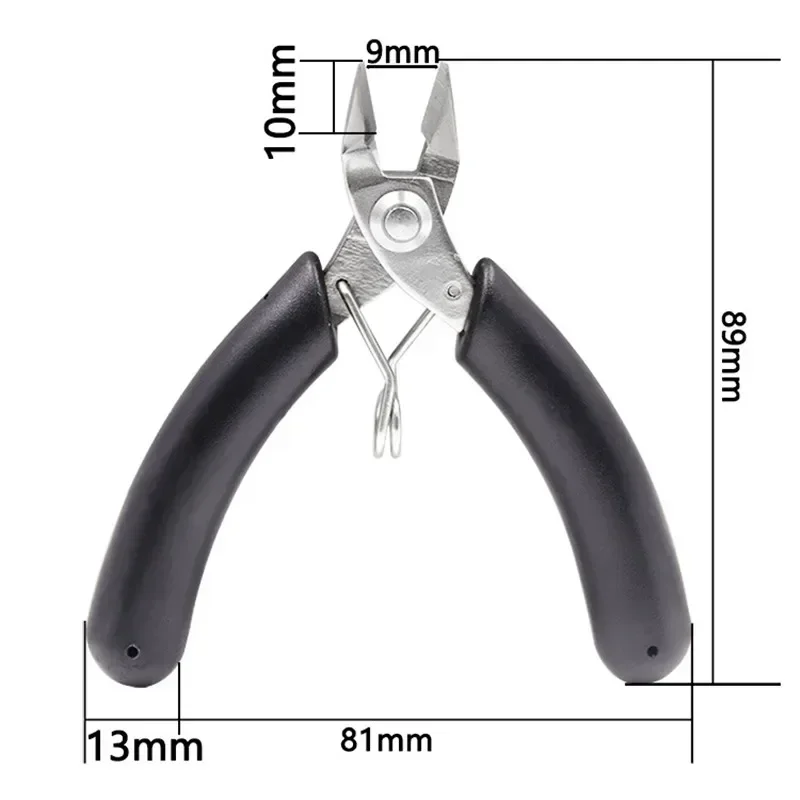 1 Diagonal Pliers Mini Wire Cutter Small Soft Cut Electronic Pliers Wire Insulated Rubber Grip Model Hand Tools DIY Model Tools