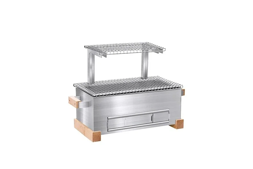 

Stainless Steel BBQ Grills Outdoor Set High Quality Durable Camping Grills With Portable Tools Charcoal Option
