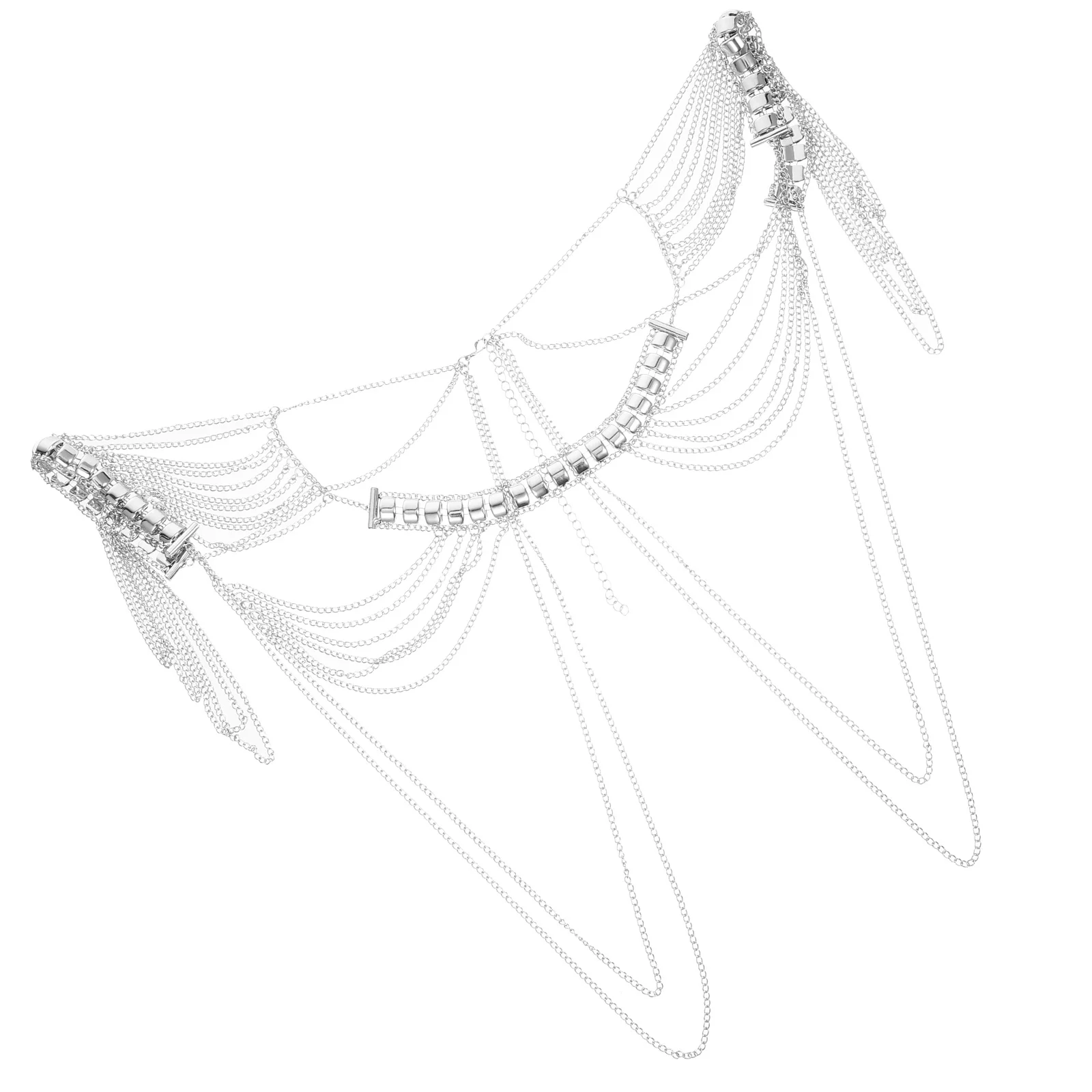 Stylish Tassel Shoulder Chain for Women Alloy Body Chain Comfortable Lightweight Wear for Masquerade Festival Beach Outings