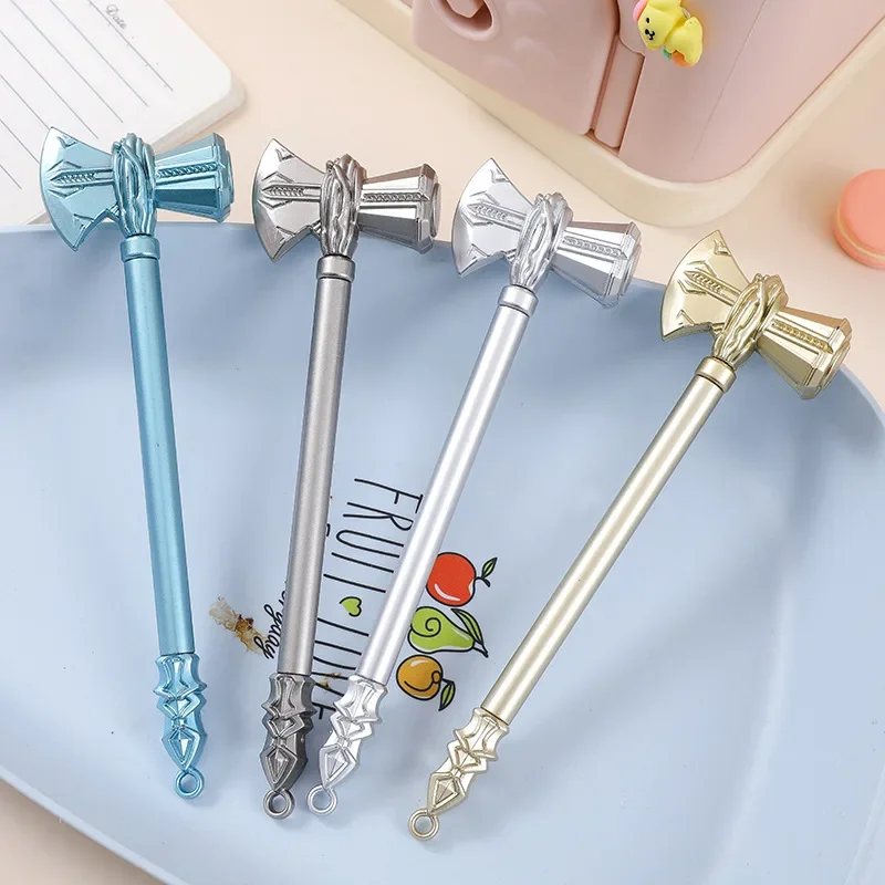 12Pcs Wholesale simulation Thor's Axe gender-neutral pen, creative and durable high-value student stationery