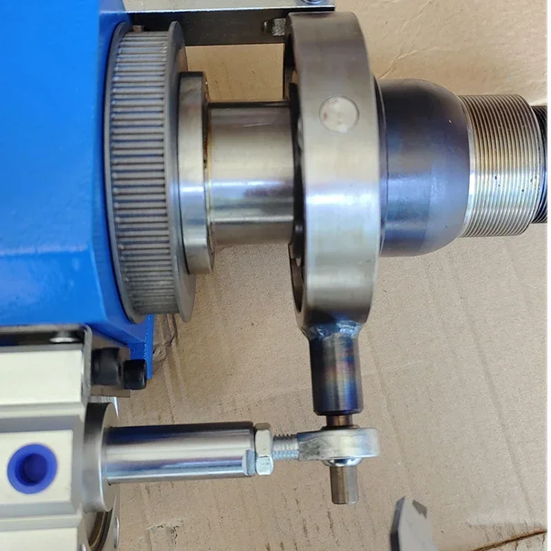 Portable 220v Spindle Type Rotary Pneumatic Clamp Base Collet Small Machine Tool Headstock Spindle Base Quick Clamp