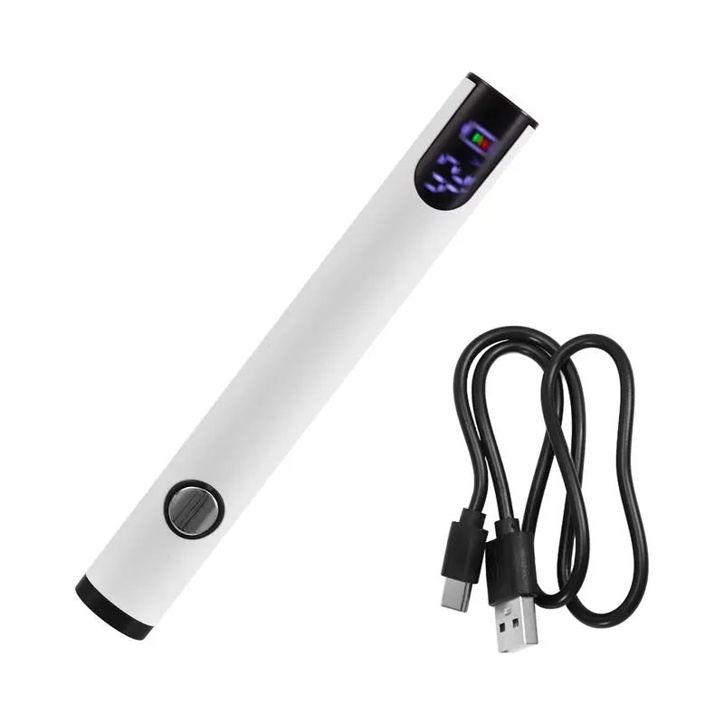 ABMI-20X 510 Thread Battery Cart Pen Headless Electric Soldering Iron With Adjustable Temperature Soldering Iron Kit White,