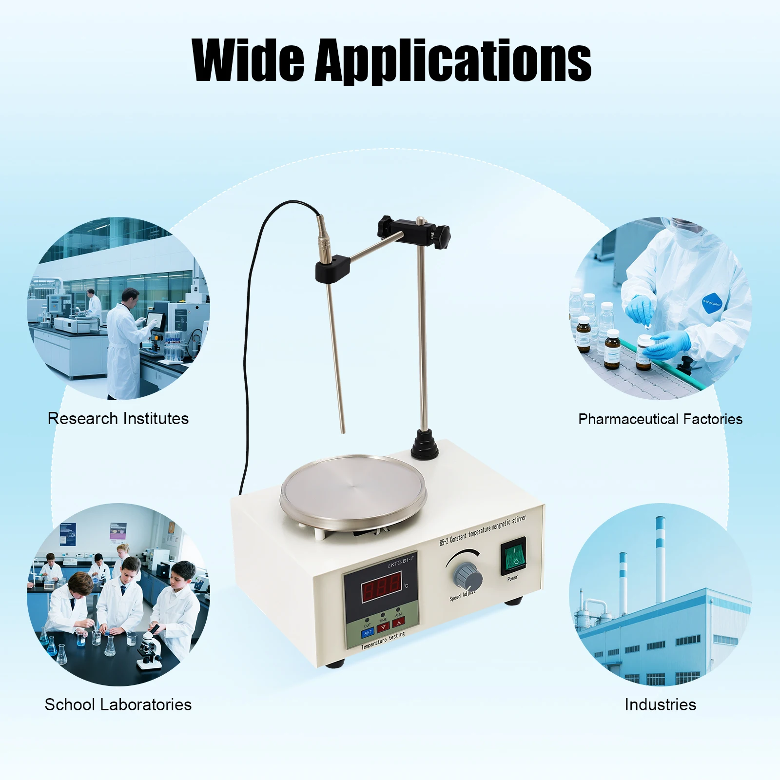 เครื่องกวนสารแบบแม่เหล็ก สแตนเ - Magnetic Stirrer Hotplate บทวิจารณ์และราคา