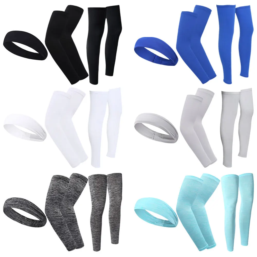3pcs-sunscreen-set-breathable-cooling-arm-cover-and-sleeve-cover-cycling-and-outdoor-special-ice-silk-headband-cycling-leg-cover