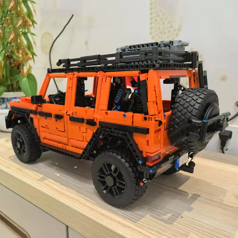 Techniczny model samochodu terenowego G500, 2891 elementów, klocki konstrukcyjne, ciężarówka, pojazd terenowy, zabawka do składania, prezent dla dziecka, chłopca, dorosłego.