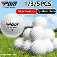 1/3/5pcs Golf Practice Ball,High-Quality 3 Layer Ball for Competition Sports,42.6mm Professional High Elastic Rubber Golf Ball