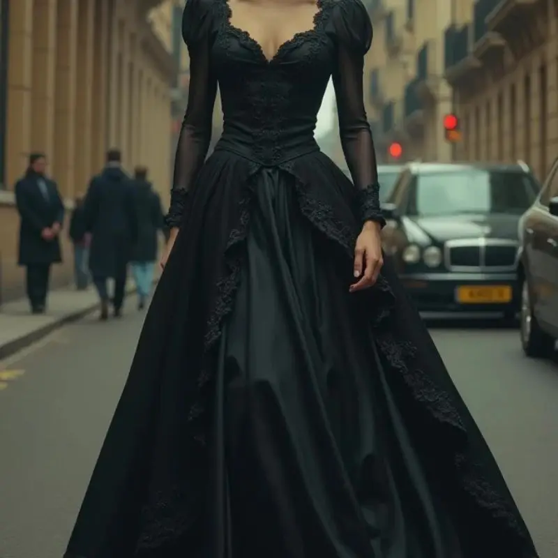 Black Gothic Prom D… - image