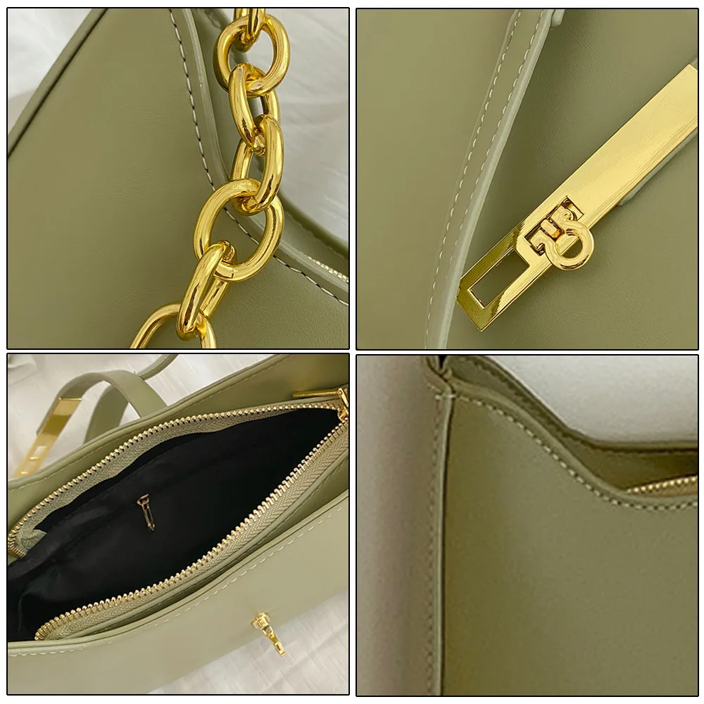Mini Shoulder Bags for Women Chain Strap Cute Hobo Tote Handbag
