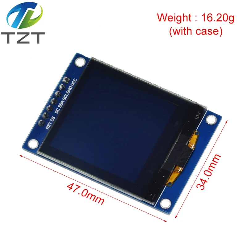 Imagem -03 - Polegada 1.5 128x128 Oled Escudo Módulo de Tela Branco Amarelo para Raspberry pi para Stm32 para Arduino Novo 1.5