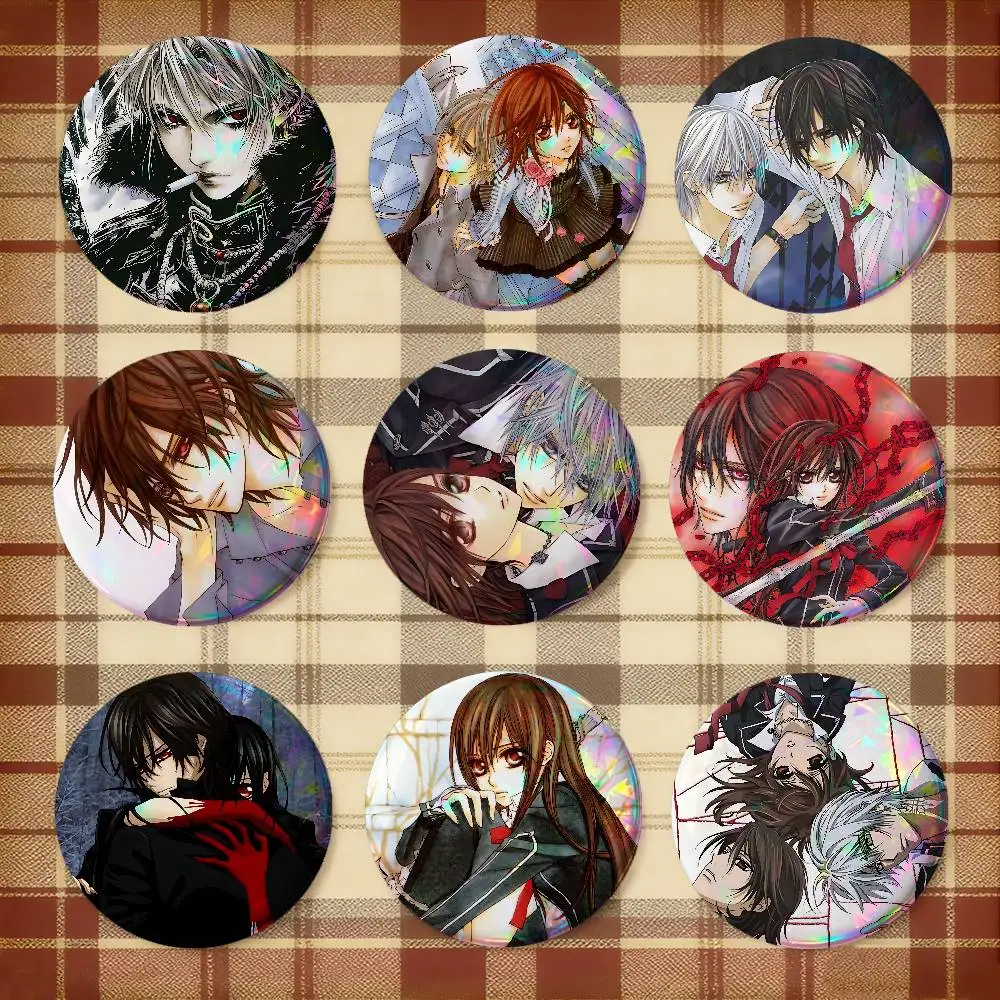 V-Vampire Knight For Badge Custom Cartoon Lapel Pin Metal Brooch Badges For Backpack Clothing Decoration
