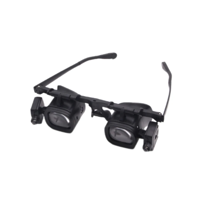 Headband Glass 2 4 6 10 22X Illumination Head Mount Magnifier Lens for Close Work Watch Repair Eye Loupes