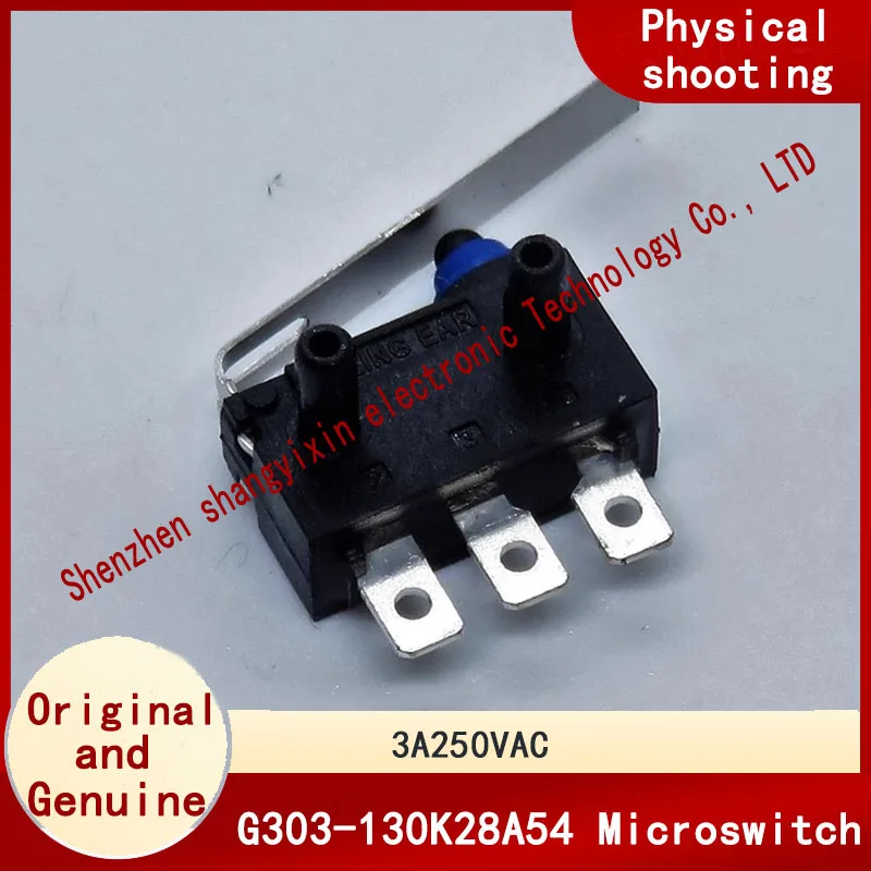 G303-130K28A54 Dust and waterproof travel limit small micro switch with handle 3 pin 3A250VAC
