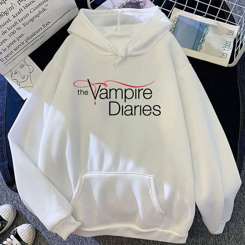 2026 Neu The Vampire Diaries Print Hoodie Damen Herren Casual Tops Herbst und Winter Sweatshirts Langarm Harajuku Pullover – Detail 4