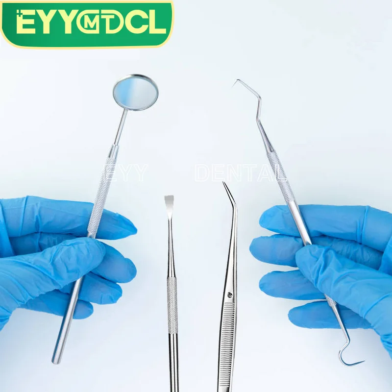 Rvs Tandarts Schoon Gereedschap Tanden Set Dental Stain Eliminator Voor Remover Tandsteen Vlekken Orale Whitening Care Kit
