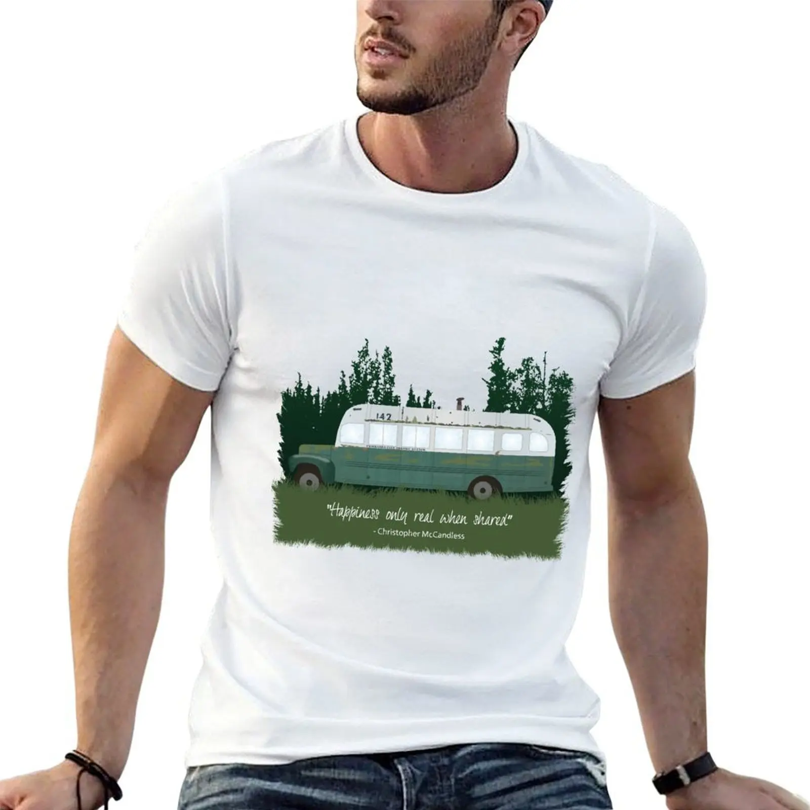 

Into The Wild - Bus 142 T-Shirt t shirts cotton 100% t shirts with prints T-Shirt