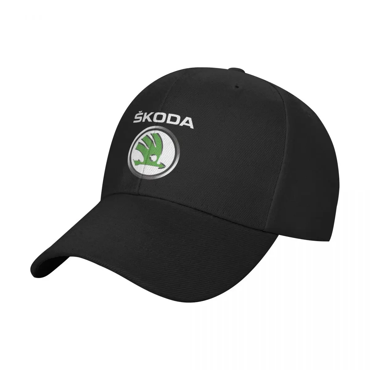 

Letter On Color Logo Skoda Baseball Caps Solid Color Adjustable Leisure Caps Hat Outdoor Dust proof Curved Sun Visor Hat