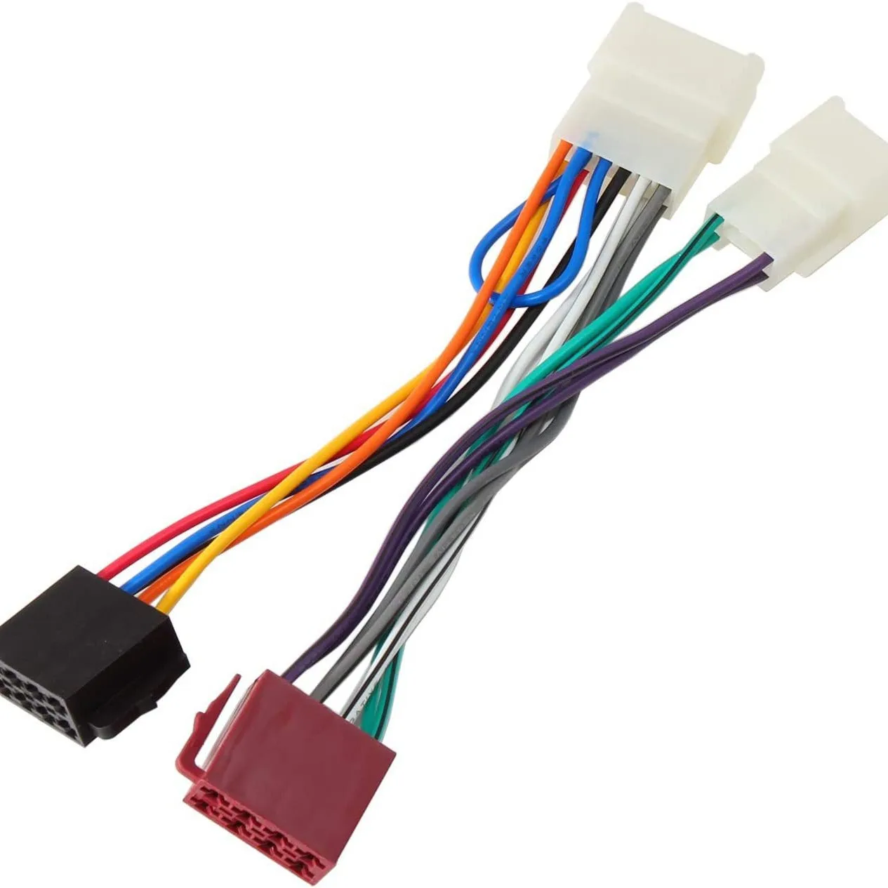 Wire Harness Adapter for Volkswagen Toyota Subaru ISO Stereo Plugs