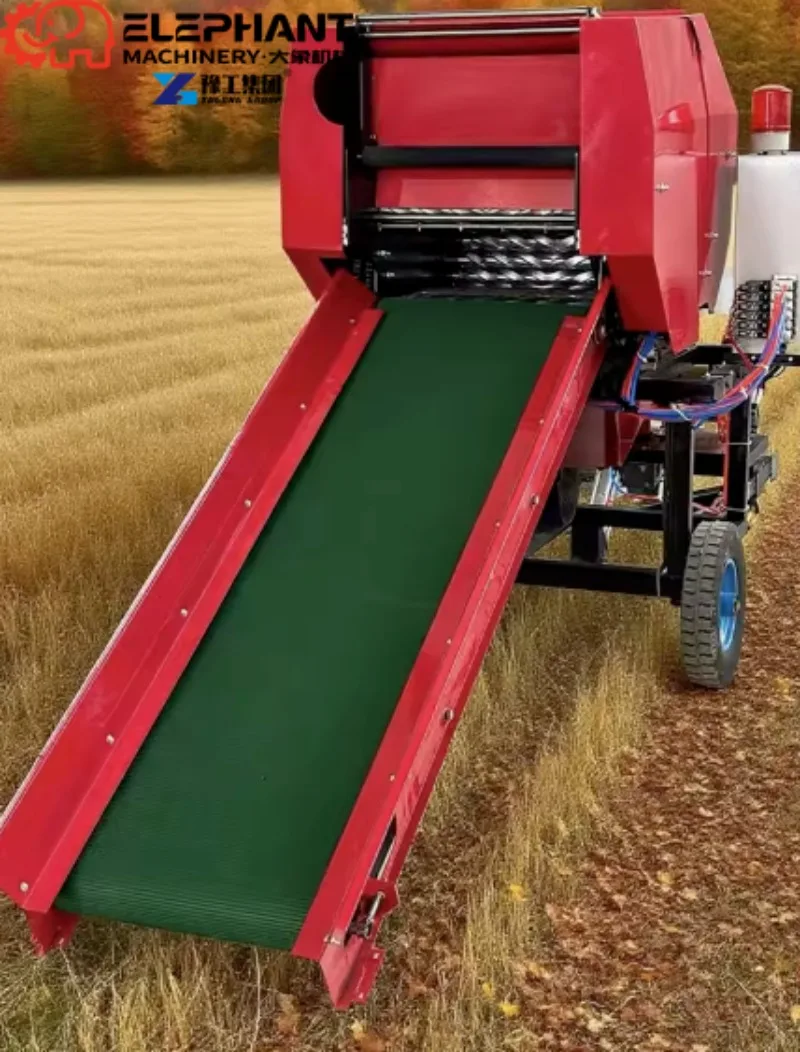 Wide Use Round Hay Baler Adapt Different Humidity Straw Alfalfa Silage Baling Farm Machinery